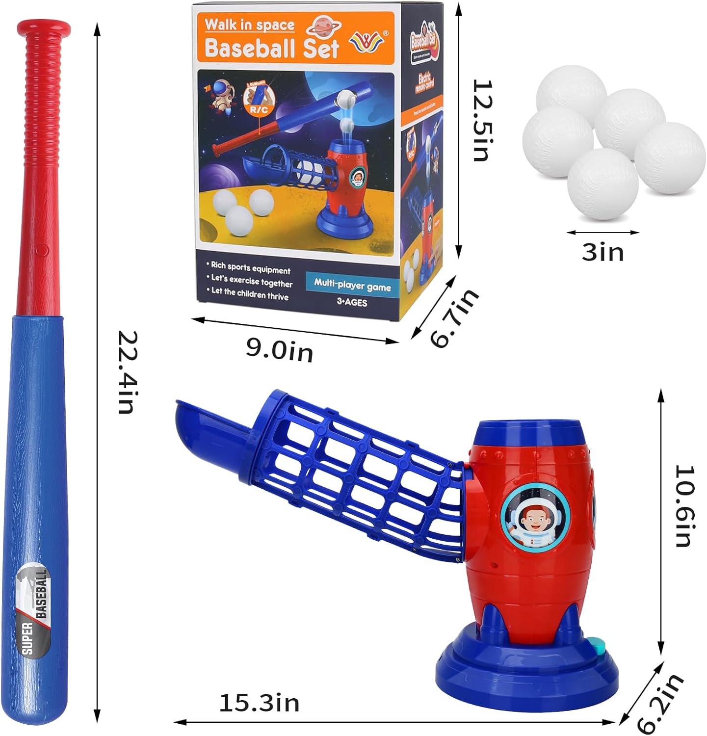 Fun Outdoor Sports Toys: Youth Baseball Training Set