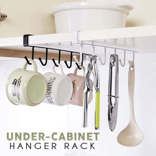 (Summer Hot Sale- 48% OFF) Under-Cabinet Hanger Rack (6 Hooks)- Buy 2 Get Extra 10% OFF