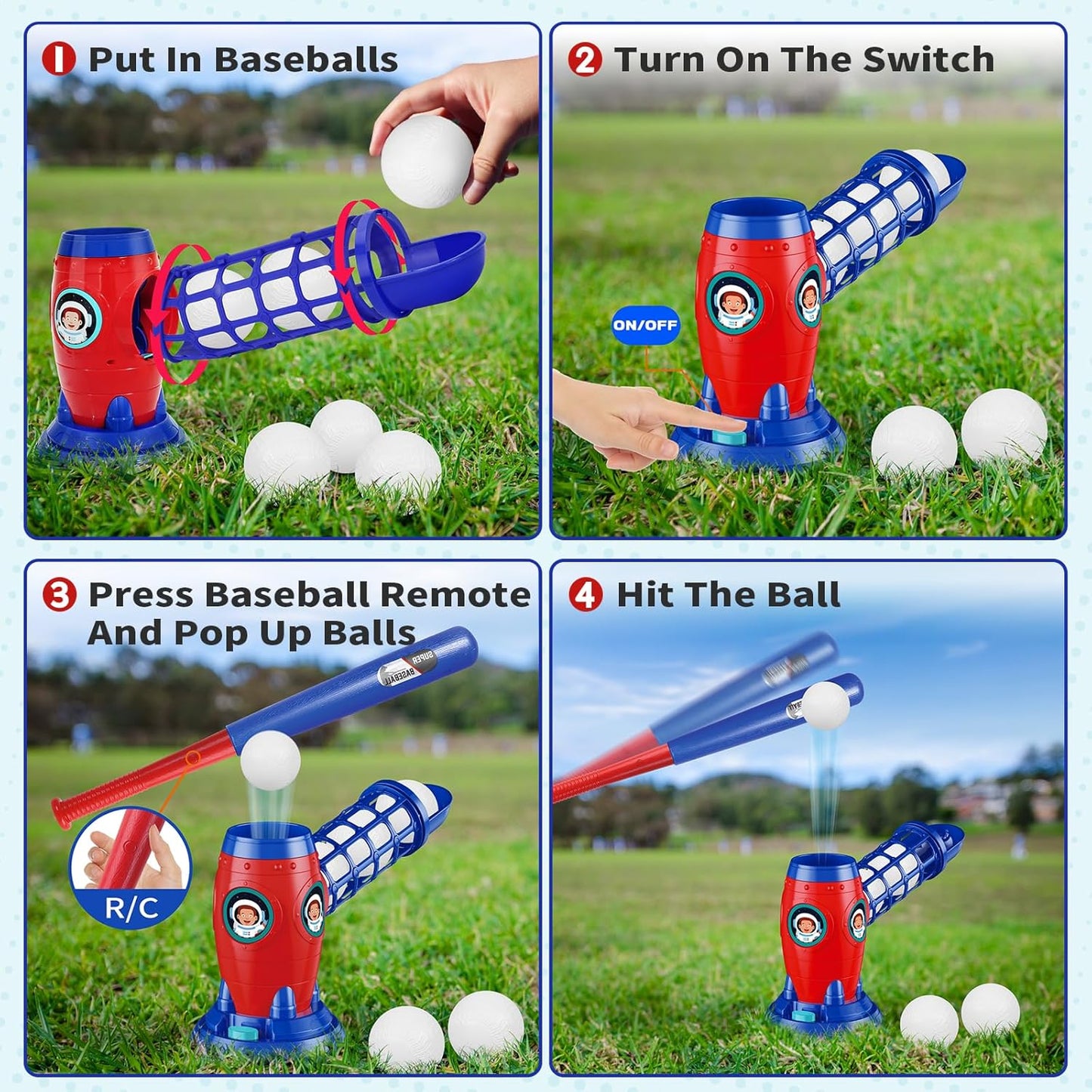 Fun Outdoor Sports Toys: Youth Baseball Training Set